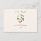 Strawberry Baby Duwer Diapper Raffle Begleitkarte (Vorderseite)