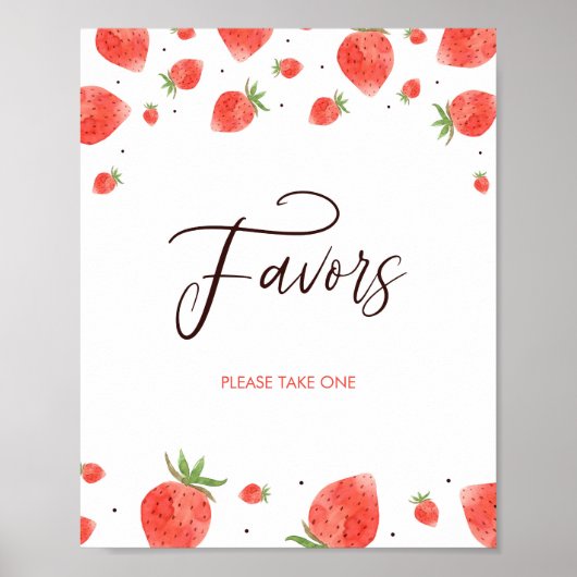 Strawberry Baby Duwer favorisiert Schild (Vorne)