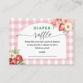 Strawberry Baby Duwer Windelwanne Umschließung Begleitkarte (Vorderseite)