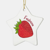 Strawberry Baby Keramik Ornament (Links)