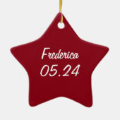 Strawberry Baby Keramik Ornament (Hinten)