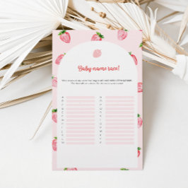 Strawberry Baby Name Race Baby Showspiel