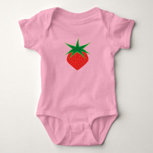 Strawberry Baby One-Piece Bodysuit Strampler