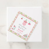 Strawberry Baby Outfit mit Pattern Baby Vielen Dan Geschenkanhänger (Beispiel)