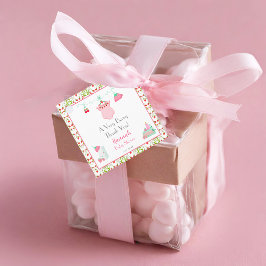 Strawberry Baby Outfit mit Pattern Baby Vielen Dan Geschenkanhänger