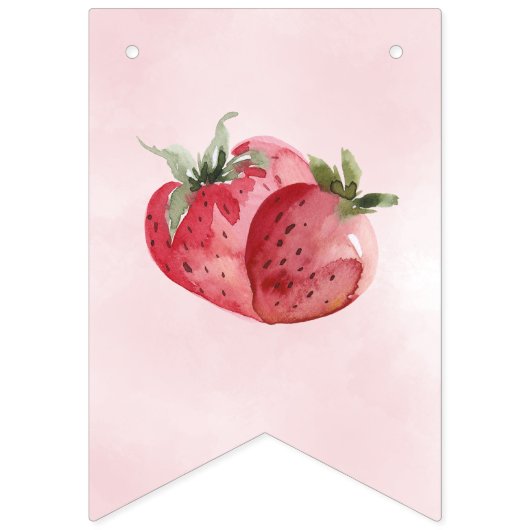 Strawberry Baby Showbanner Wimpelkette (Erste Fahne)