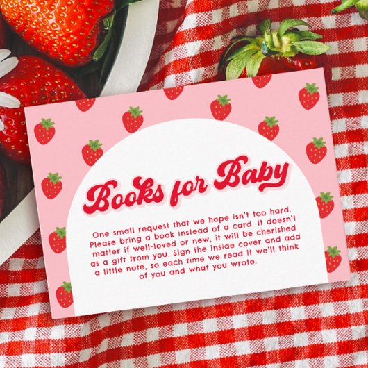 Strawberry Baby Showbuchanfrage Begleitkarte