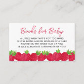 Strawberry Baby Showbuchanfrage Begleitkarte (Vorderseite)