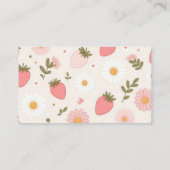 Strawberry Baby Showbücher für Baby Begleitkarte (Rückseite)