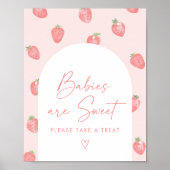 Strawberry Baby Shower Babies are Sweet Poster (Vorne)