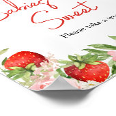 Strawberry Baby Shower Babys sind süß Poster (Ecke)