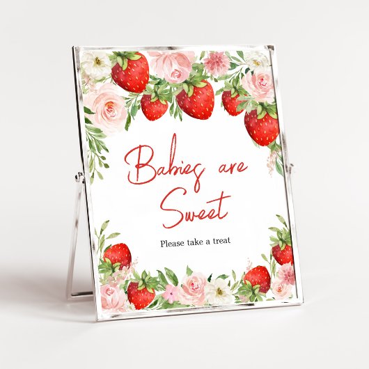 Strawberry Baby Shower Babys sind süß Poster