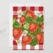 Strawberry Baby Shower Berry Baby Einladung (Rückseite)