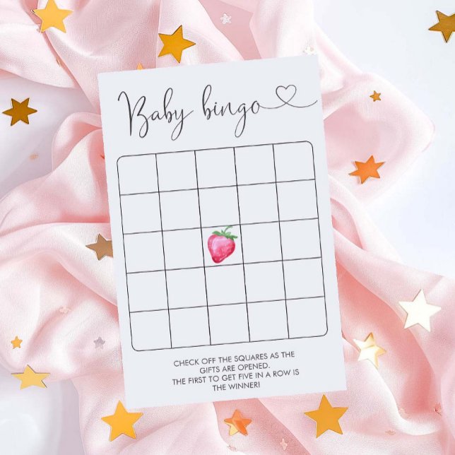 Strawberry Baby Shower Bingo Game (Von Creator hochgeladen)