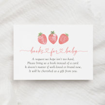 Strawberry Baby Shower Books for Baby