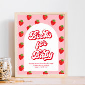 Strawberry Baby Shower Books for Baby Poster