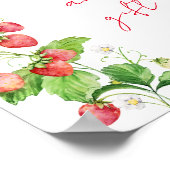 Strawberry Baby Shower Books und Gift Poster (Ecke)