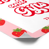 Strawberry Baby Shower Books und Gift Poster (Ecke)