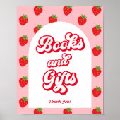 Strawberry Baby Shower Books und Gift Poster (Vorne)