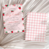 Strawberry Baby Shower Einladung