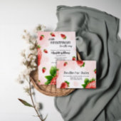 Strawberry Baby Shower Einladung