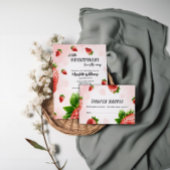 Strawberry Baby Shower Einladung