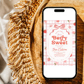 Strawberry Baby Shower Einladung