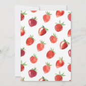 Strawberry Baby Shower Einladung | Berry Sweet (Rückseite)