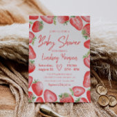 Strawberry Baby Shower Einladung | Erdbeere