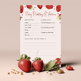 Strawberry Baby Shower Game Predictions Ratschläge