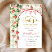 Strawberry Baby Shower Invitation Einladung