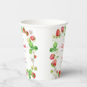 Strawberry Baby Shower Pappbecher (Rechts)