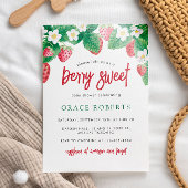 Strawberry Baby Shower Summer Berry Sweet Einladung