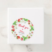 Strawberry Baby Shower Thank You Geschenkanhänger (Beispiel)