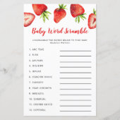 Strawberry Baby Word Scramble Game (Vorderseite)