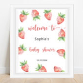 Strawberry-Babydusche Poster