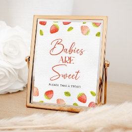 Strawberry Babys sind Sweet Baby Shower Fevor Poster