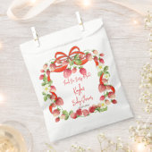 Strawberry Band Bogen Coquette Babydusche bevorzug Geschenktütchen (Ausgeschnitten)