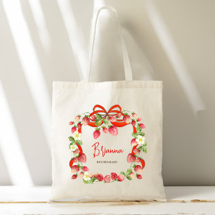 Strawberry Band Coquette Custom Bridesmaid Geschen Tragetasche