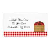 Strawberry Basket Business Label (Vorne)