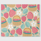 Strawberry Basket Delight Geschenkpapier (Flach)