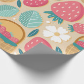Strawberry Basket Delight Geschenkpapier (Ecke)