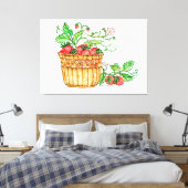 Strawberry Basket Leinwanddruck (Insitu (Schlafzimmer))