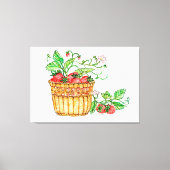 Strawberry Basket Leinwanddruck (Vorderseite)