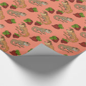 Strawberry Beardie Dragon "MINE!" Geschenkpapier (Ecke)