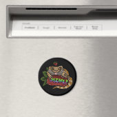 Strawberry Beardie Dragon "MINE!" Magnet (In Situ (Geschirrspüler))