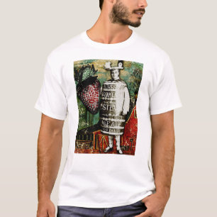 Strawberry Beer Typ - Vintage Ephemera Collage T-Shirt