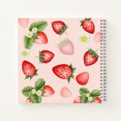 Strawberry Beerry Sweet Baby Dusche Gästebuch Notizblock (Rückseite)