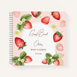 Strawberry Beerry Sweet Baby Dusche Gästebuch Notizblock