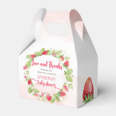 Strawberry Beerry Swery Baby Dusche Danke Geschenkschachtel (Vorderseite)